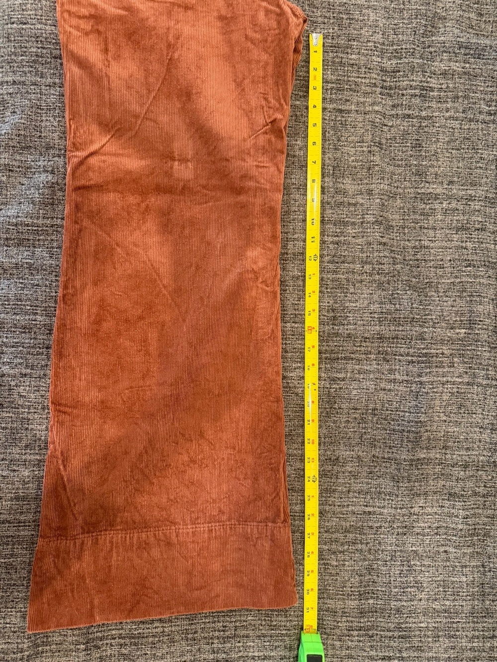 32 Pilcro Women’s Brown Corduroy Wide-Leg Pants Pockets Button Zip Solid Cotton - Picture 6 of 6